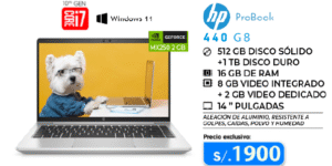 HP ProBook 440 G8 (MX250 2GB + 1TB)