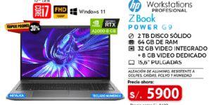 HP ZBook Power G9 (Workstation, teclado numérico)