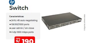 acc pc 031 1 hp switch 24 puertos rj45 10 100 1000 1