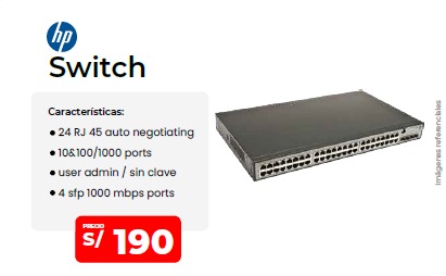 acc pc 031 1 hp switch 24 puertos rj45 10 100 1000 acc pc 031 1 hp switch 24 puertos rj45 10 100 1000