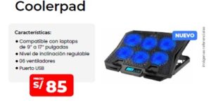 acc pc 034 1 coolerpad para laptop 9 a 17 pulgadas 6 ventilador 1