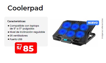 acc pc 034 1 coolerpad para laptop 9 a 17 pulgadas 6 ventilador 1