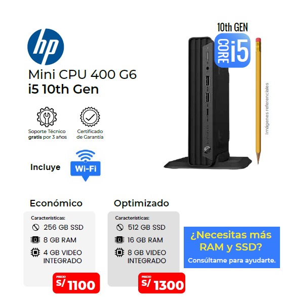 pc cpu 008 eco 1 mini cpu hp 400 g6 i5 10ma 8gb 256gb ssd 1 pc cpu 008 eco 1 mini cpu hp 400 g6 i5 10ma 8gb 256gb ssd 1