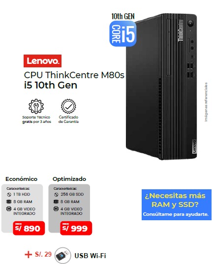 pc cpu 010 opt 1 cpu thinkcentre m80s i5 10ma 8gb 256gb ssd pc cpu 010 opt 1 cpu thinkcentre m80s i5 10ma 8gb 256gb ssd