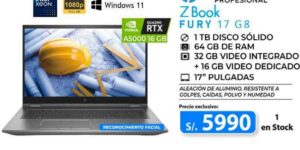 lap 071 1 hp zbook fury 17 g8 intel xeon 64 gb ram 1 tb ssd 