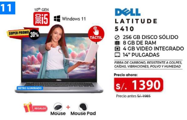 lap 001 1 dell latitude 5410 core i5 10ma 8gb 256gb ssd 1