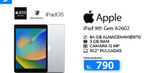 tab 006 1 ipad 9na gen a2602 3gb 64gb 10 2 pulgadas 2
