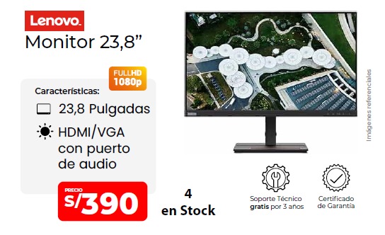 mon 024 1 lenovo thinkvision 23 8 pulgadas mon 024 1 lenovo thinkvision 23 8 pulgadas